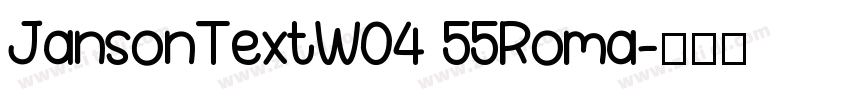 JansonTextW04 55Roma字体转换